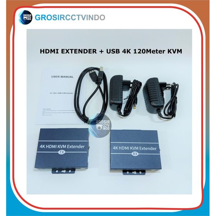 GCI HDMI Extender + USB 4K 120Meter KVM