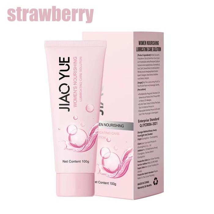 Hot Produk JIAO YUE Lubricant 100ml- Pelumas Pria Dan Wanita - Gel Pijat Pria - Strawberi Terbaik da