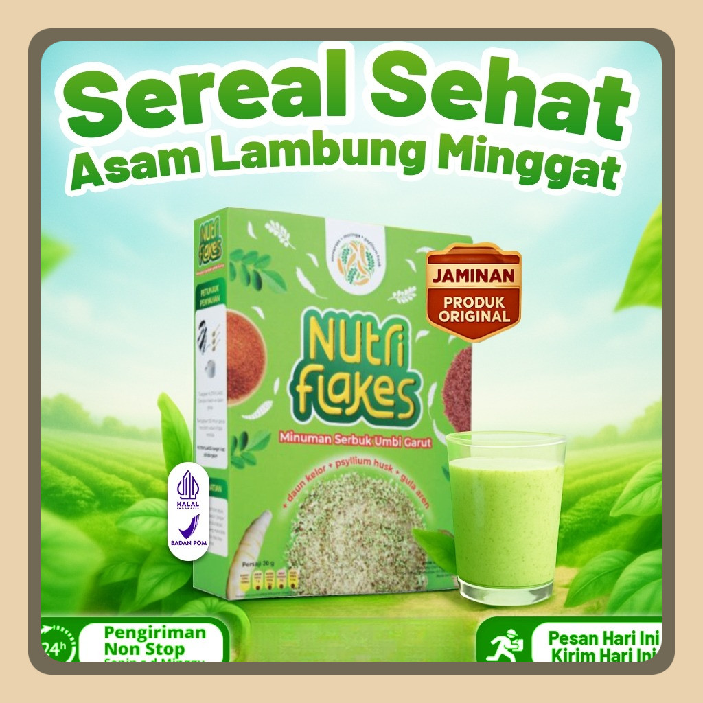 

Sereal Umbi Garut - Solusi Atasi Asam Lambung Maag Kronis Gerd Suplemen Makanan Diet