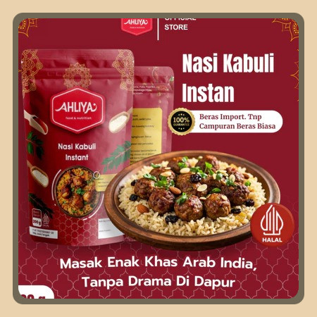 

[Satuan] Ahliyah - Nasi Kabuli Instan Komplit Paket Lengkap Bumbu Rempah & Beras Basmati Premium