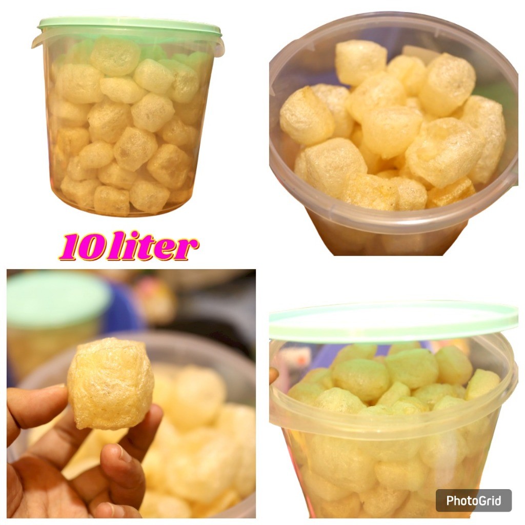 

PAKET 100RBan dapat 2 toples KERUPUK KULIT SAPI 10 liter GRATIS TOPLES DOROKDOK VIRAL RAMBAK ENAK MURAH HALAL DROKDOK COD