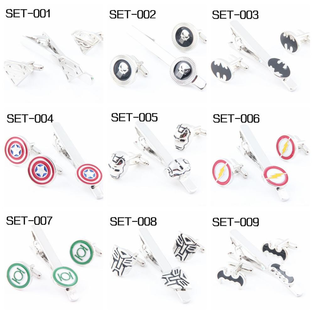 

Interesting Tie Clip Novelty Tie Clip Can be mixed For Free Shipping Super HeroSET-001--SET-018