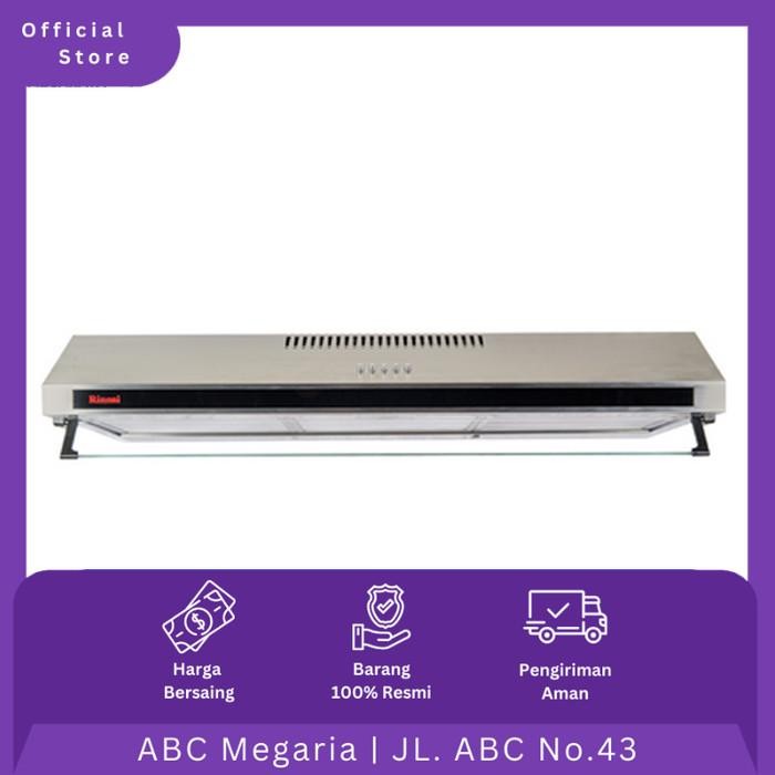 Rinnai Cooker Hood / Penghisap Asap Kompor RH390VR / RH-390VR 90cm
