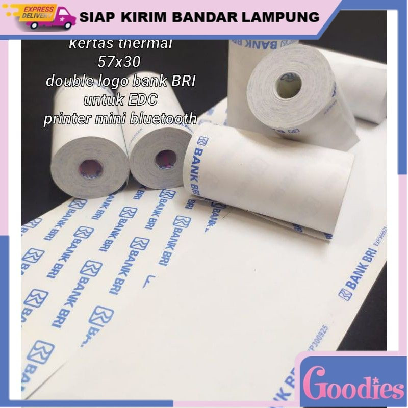 

Kertas Struk Thermal 57x30 Logo Bank BRI untuk EDC Brilink dan Printer Mini Bluetooth Hanbai