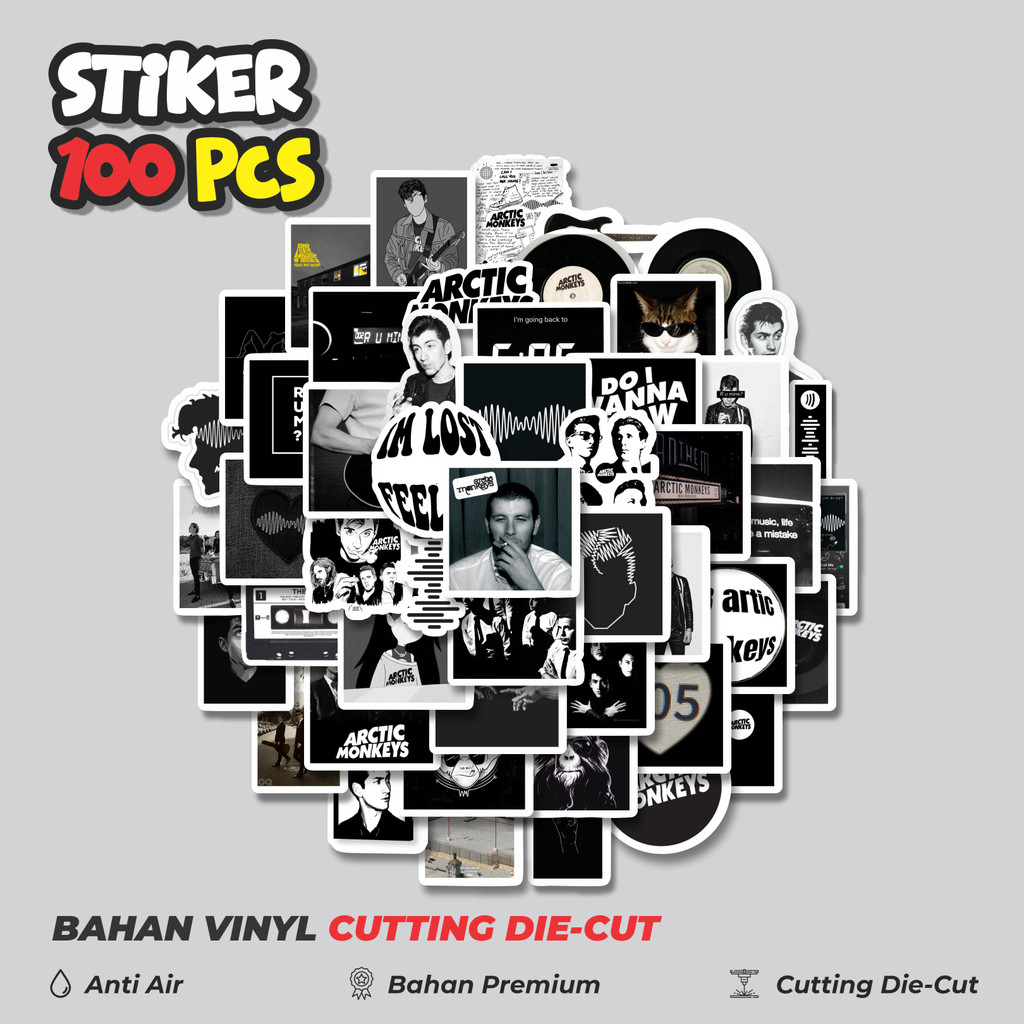 

Terbaru! 50 pcs Stiker Poster Album Artic Monkey Dekorasi Lucu Kreatif untuk Notebook, Skateboard, HP