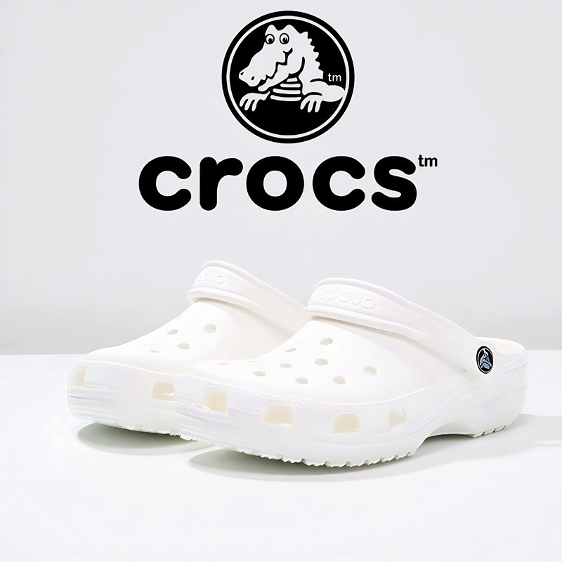 [Crocs Official Store] Sandal Crocs Original Classic Clog Unisex-White
