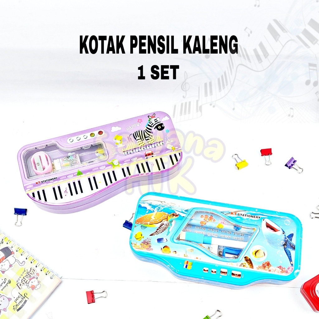 

Tempat Pensil / Kotak pensil Kaleng Set Motif Funcy / Pencil Case Kaleng Funcy Lucu
