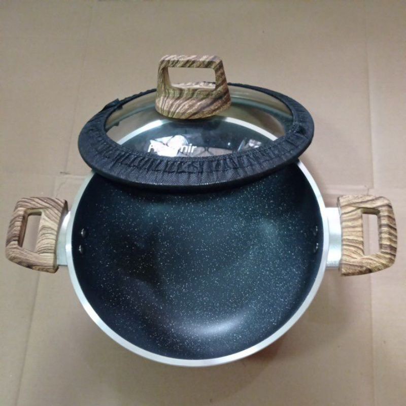 panci wajan freemir 24cm set tutup kaca