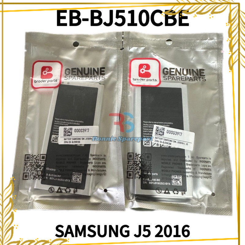 [ Baterai Samsung J5 2016 /J510Fn | EB-BJ510CBE | BRADER PARTS ]