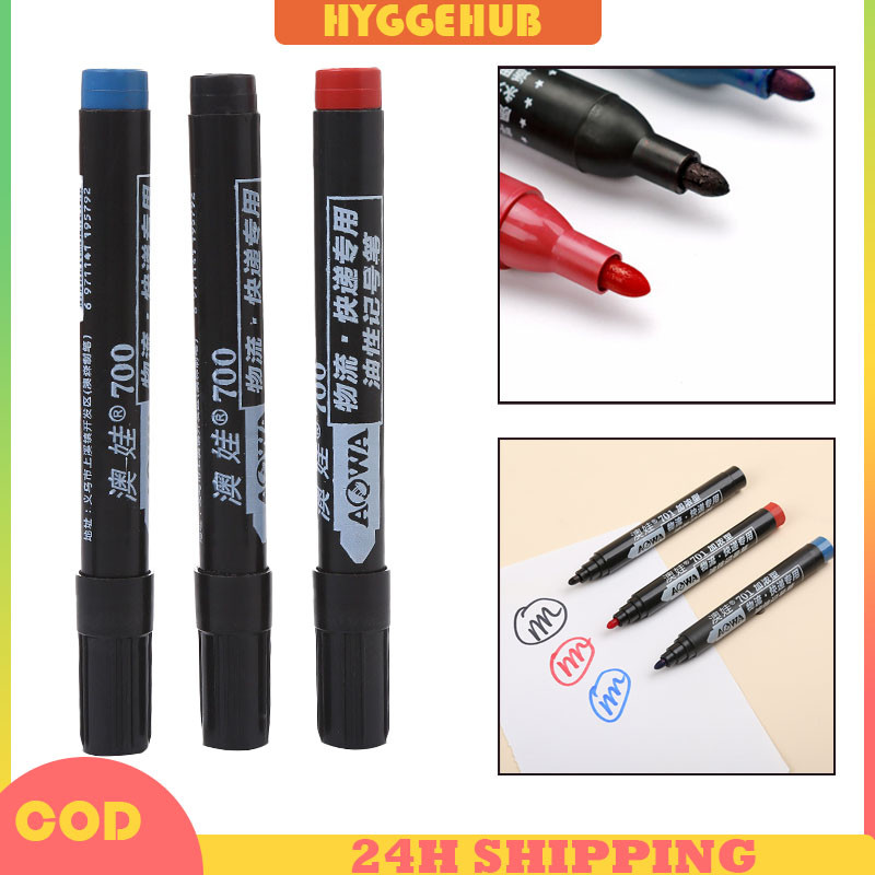 

Spidol Permanent Marker Permanen Hitam Merah Biru Tinta Refillable /Marker Permanen Tahan Air Alat Tulis