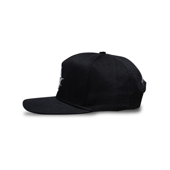 LAWLESS JAKARTA - INITIALS WEB LOGO SNAPBACK CAP - BLACK