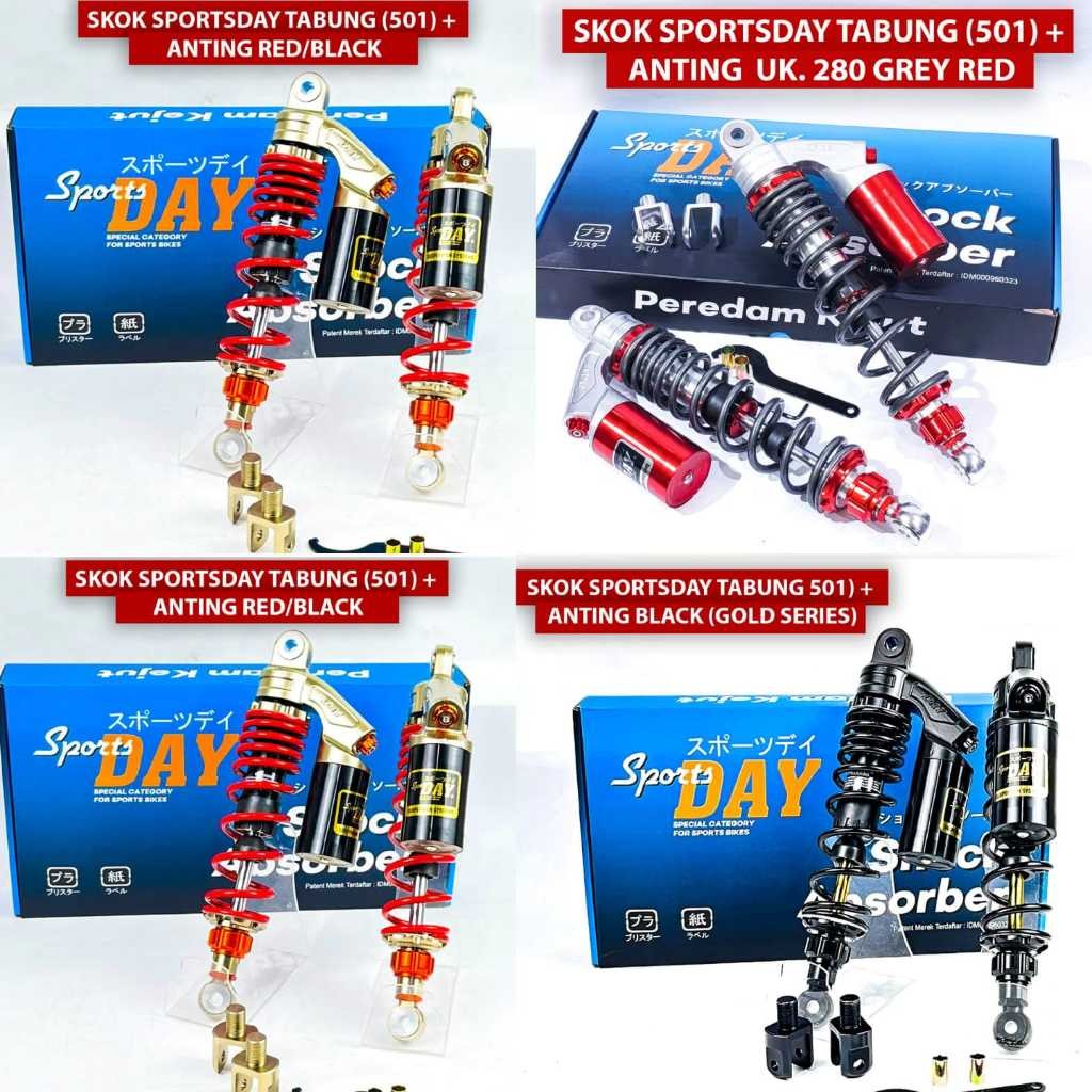 KSR_ Skok Shock Tabung Day Copy RCB EVO 280 320 340 Shockbreaker Supra Cb GL Jupiter Fiz R King MP