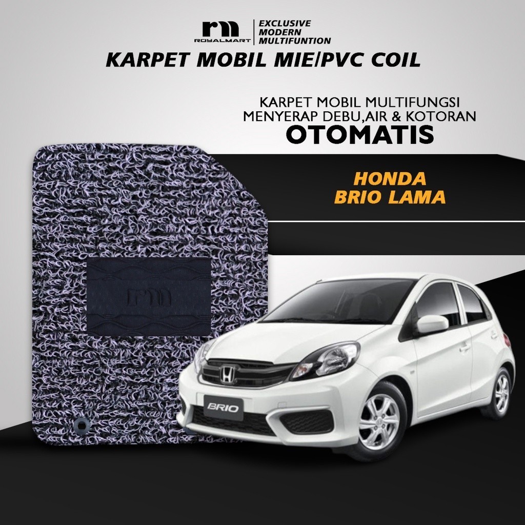 Royal Mart - Karpet Mobil Honda Brio 2012 - 2017 Full Set / Carpet Mie Bihun Premium Keset PVC Anti 