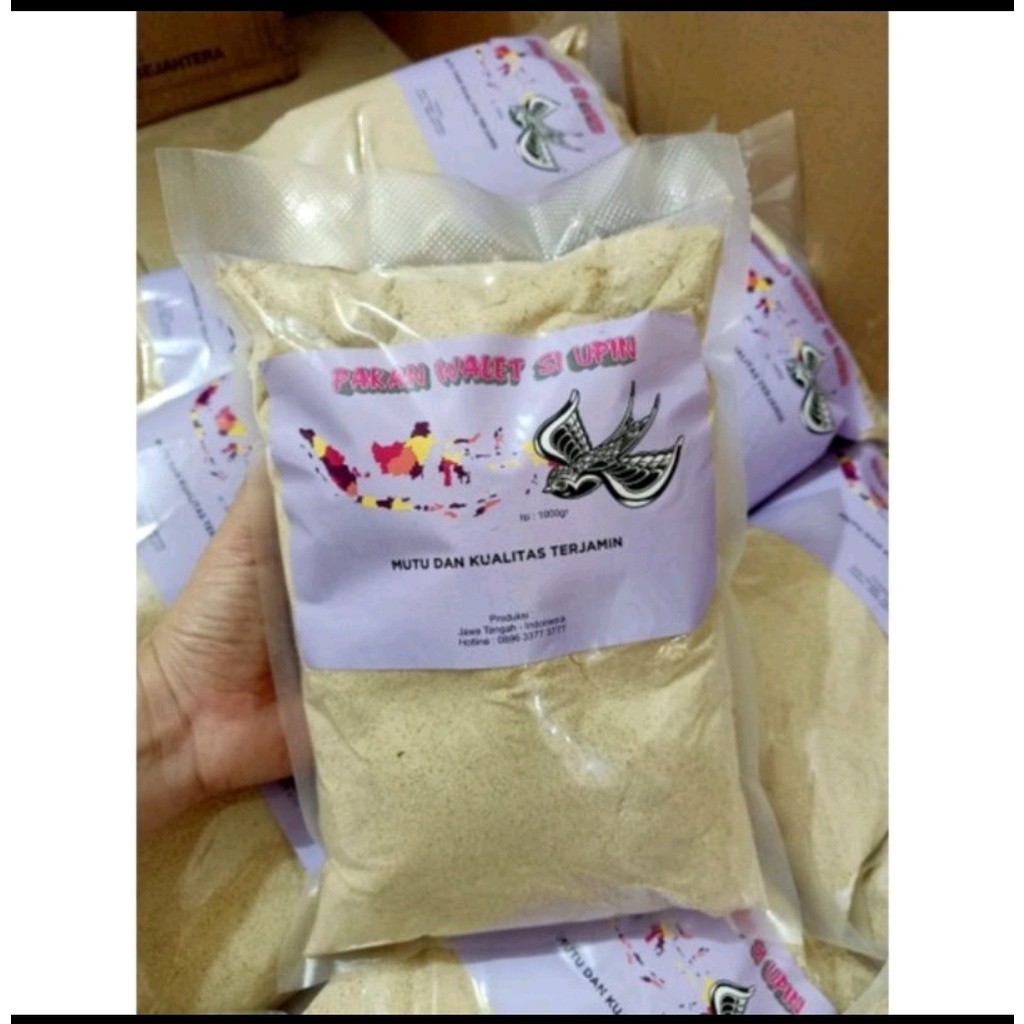Pakan Walet Merek Si Upin isi 1 kg / Pakan Si Upin / Pakan Walet Bagus / Pakan Walet Si Upin / Siupi