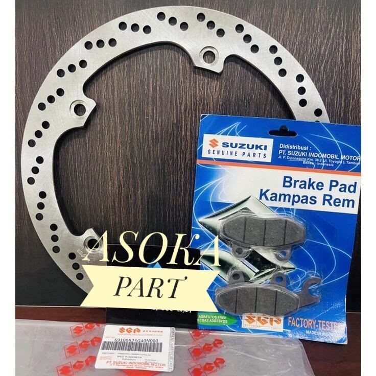 Piringan cakram Depan Satria Fu 150 Lama satria fu barong Shogun 125sp shogun 125 rr + Kampas Rem de