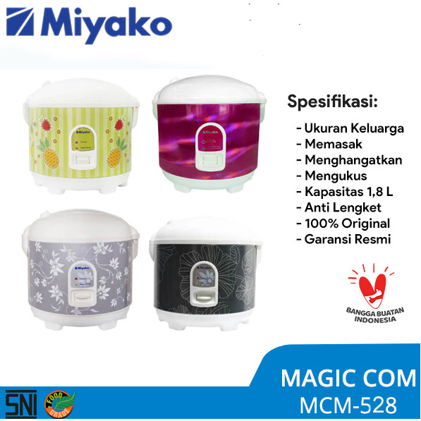 Rice Cooker Miyako MCM-528 Grey [1.8 L] ( MCM528 )
