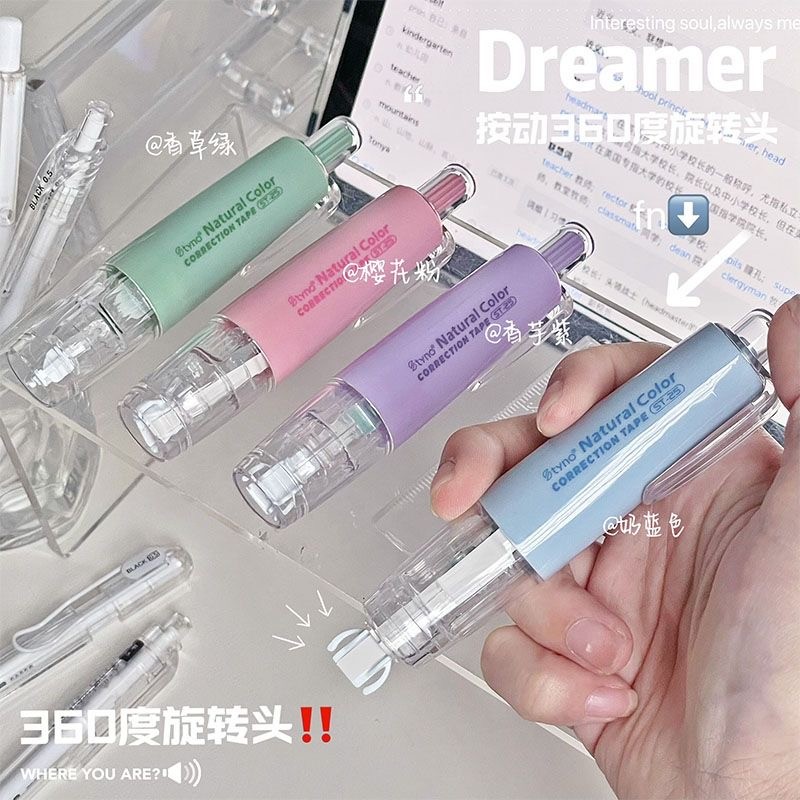 

Correction Tape 6m Retractable Pastel / Tipe X Kertas Aesthetic Sekolah / Tip Ex Kertas Warna Pastel Tidak Mudah Terputus Mekanik Lucu Alat Tulis