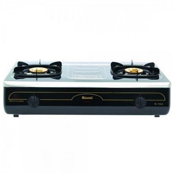 Kompor gas RINNAI RI-712A kompor 2 tungku dgn api besar dan api lilin