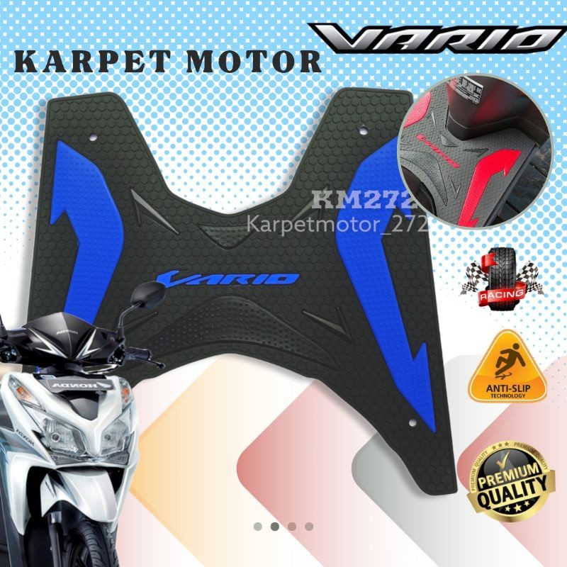 Aksesoris Vario 125 Old thn 2012 sd 2015 / Alas Kaki Vario 125 / Karpet Motor Vario 125