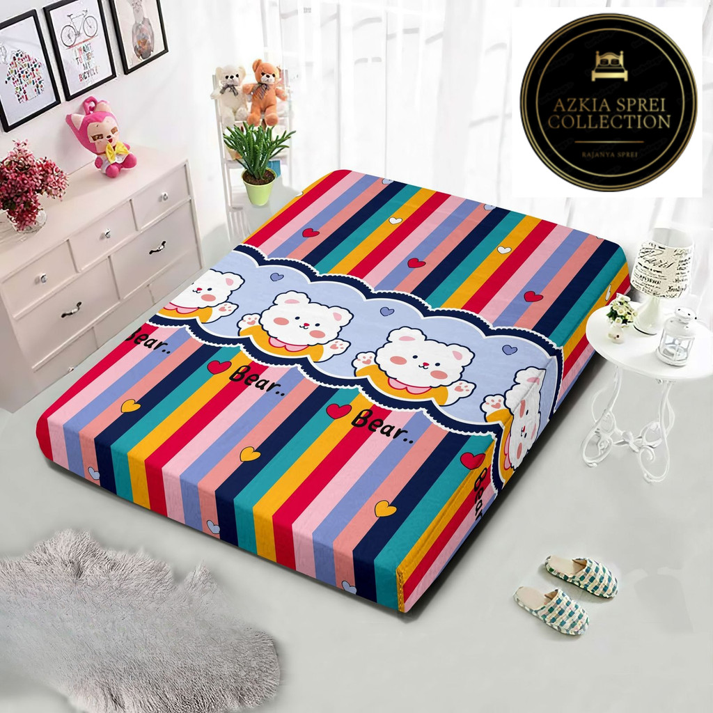 Sarung busa resleting ukuran no.1 180x200 tinggi 20 cm / sarung kasur busa resleting ukuran 160x200 