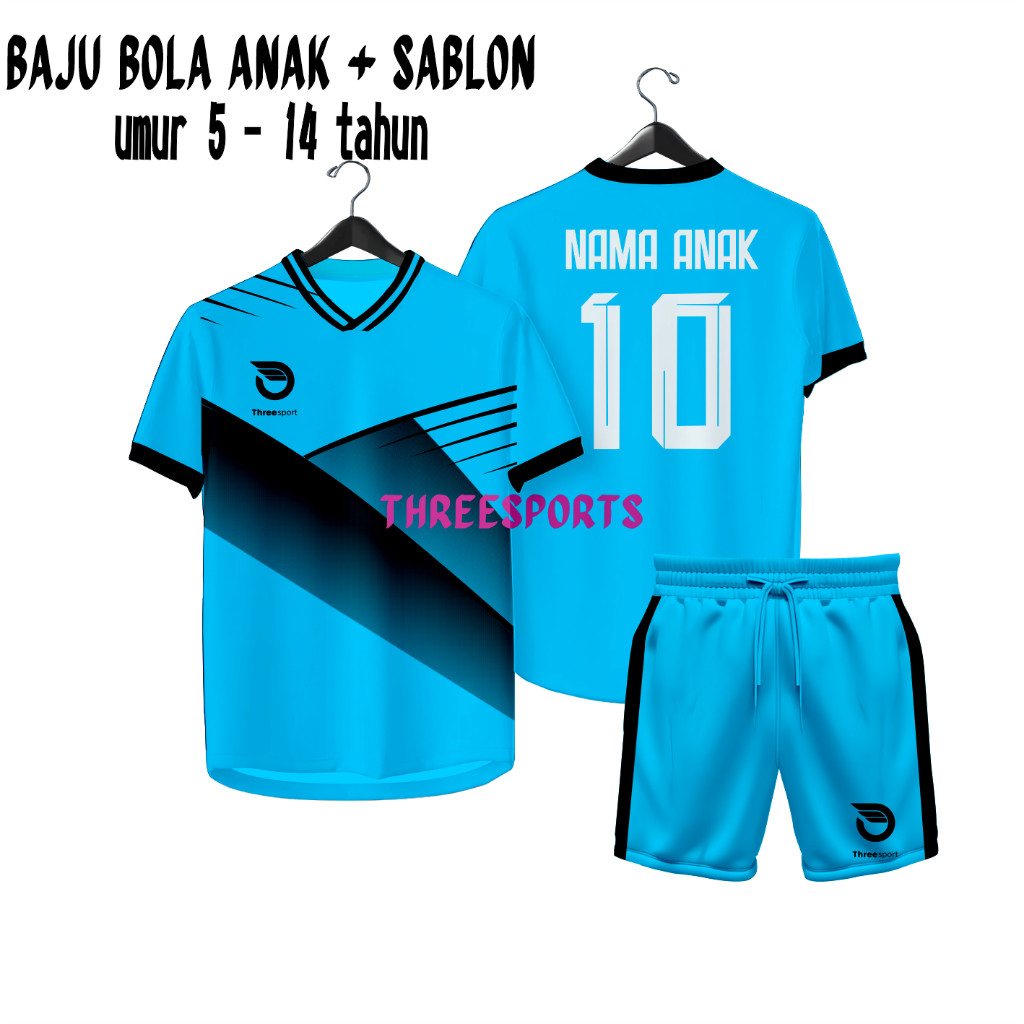 Jersey Anak Custom Nama Baju Bola Sablon Nama Jersey Futsal Custom Bv2