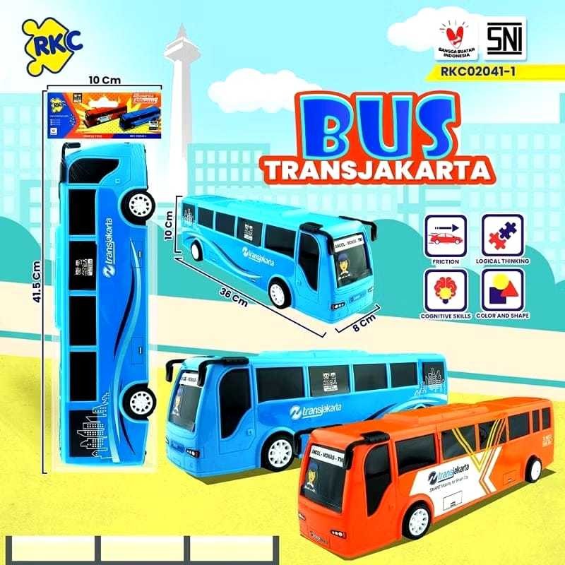 Mainan Anak Bus Transjakarta Indonesia Pull Back Polisi Sim Bus Kota Merek Wjs Ada Kaca Spion / Mainan Bis Transjakarta Ukuran Besar Promo Termurah Cod