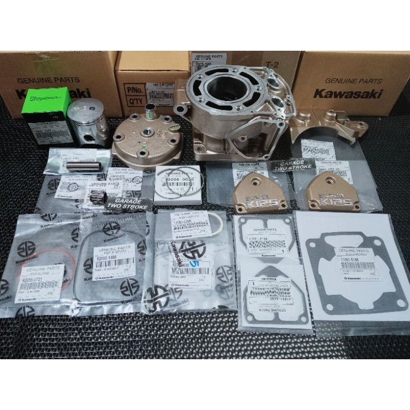 BLOK SET GOLD KMI BLOK 1855 PAKETAN MESIN BLOK 1855 ORIGINAL KAWASAKI NINJA R NINJA SS NINJA RR OLD 