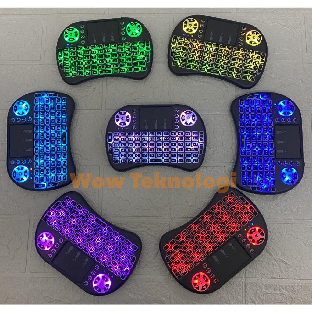 Keyboard Wireless mini i8 RGB Backlit Colorful Touchpad/ Wireless keyboard mini/mini keyboard wirele