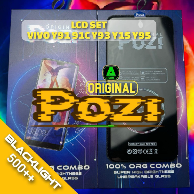 LCD FULL SET VIVO Y91 / Y91C / Y93 / Y15 Y95 ORIGINAL POZI