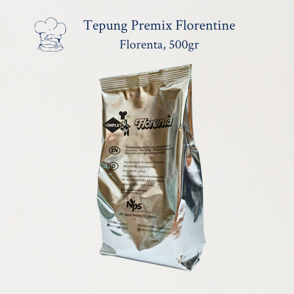

Tepung Florenta / Florentine 500gr – Premix untuk Florentine Cookies & Bee Sting Cake (Bienenstich)