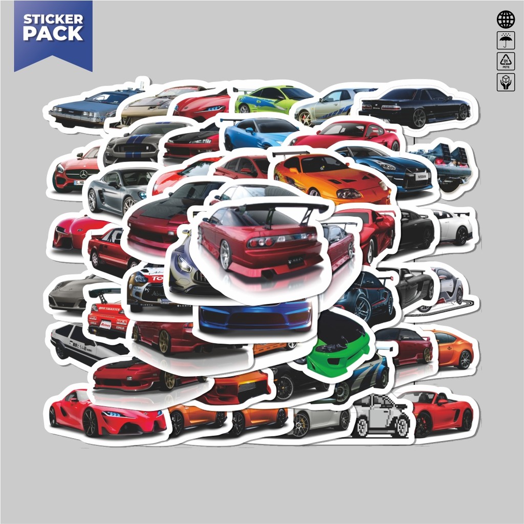 

[100PCS]Stiker Pack Sticker Mobil Racing JDM Jepang Aesthetic Vinyl Anti Air Dekorasi Sticker Laptop Buku Journal Koper Helm Casing HP Gitar Helm Skateboard