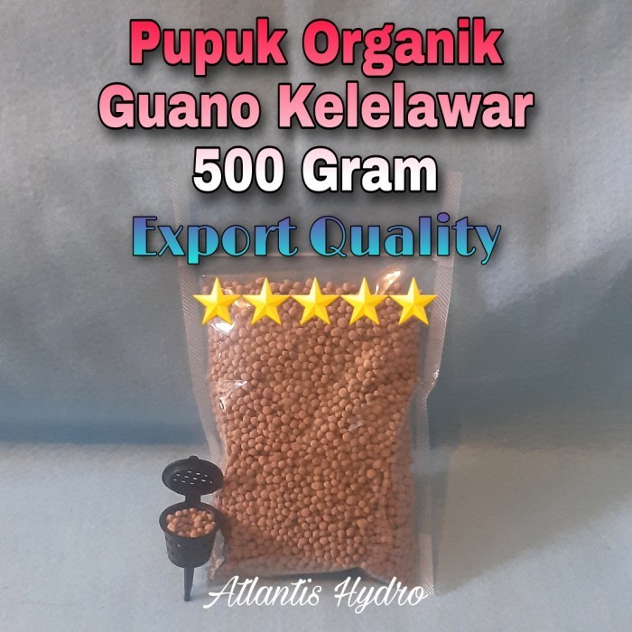 Pupuk Organik Guano / Pupuk Guano Kelelawar (Kemasan 500gr) MURAH 