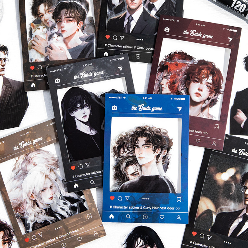 

Mr. Paper 2Style 60Pcs/bag Raiders Game Series PET Stickers Creative Handbook DIY Scrapbook Phone Case Notebook Decoration