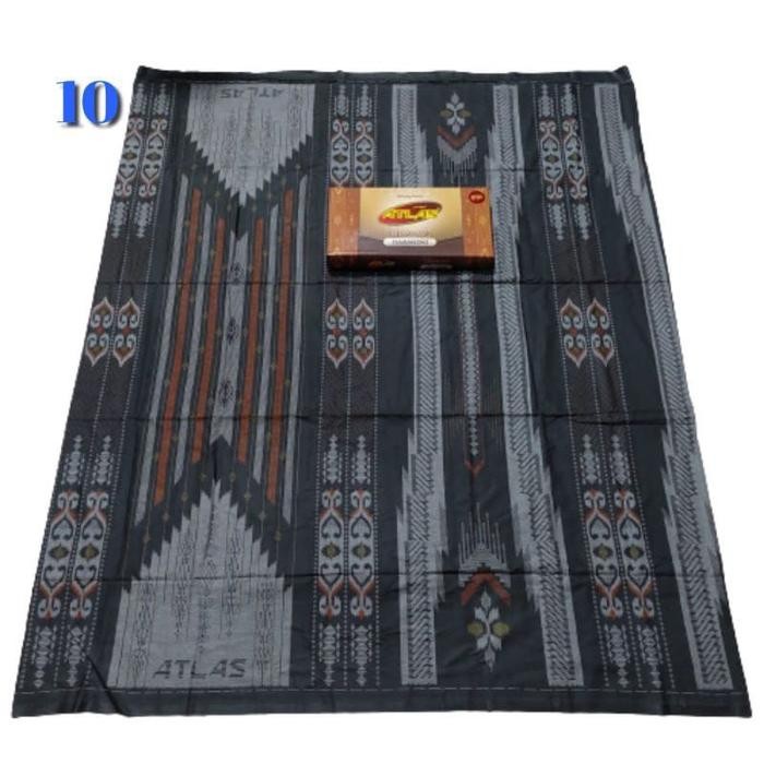 ATLAS BHS  putih  kmbang Katun Pria Santri Kain Nyaman Hitam batik original terbaru Motif Pekalongan