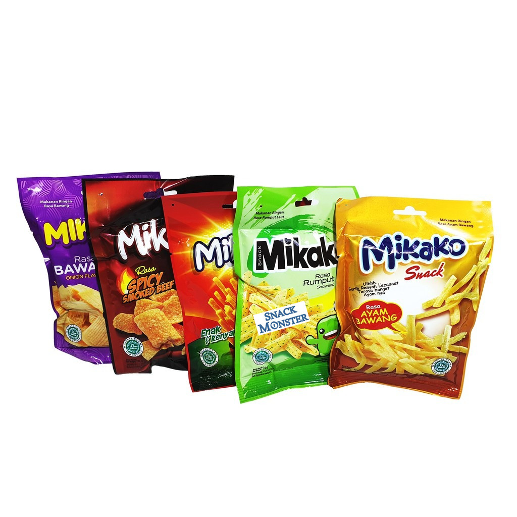 

Mikako Snack Aneka Rasa - Netto 10 pcs x 18 gr