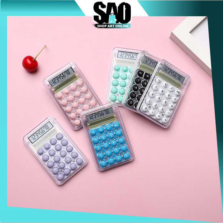 

SAO - 6626 Kalkulator Mini Pastel / Calculator Imut Ukuran Saku / Model 3D Lucu
