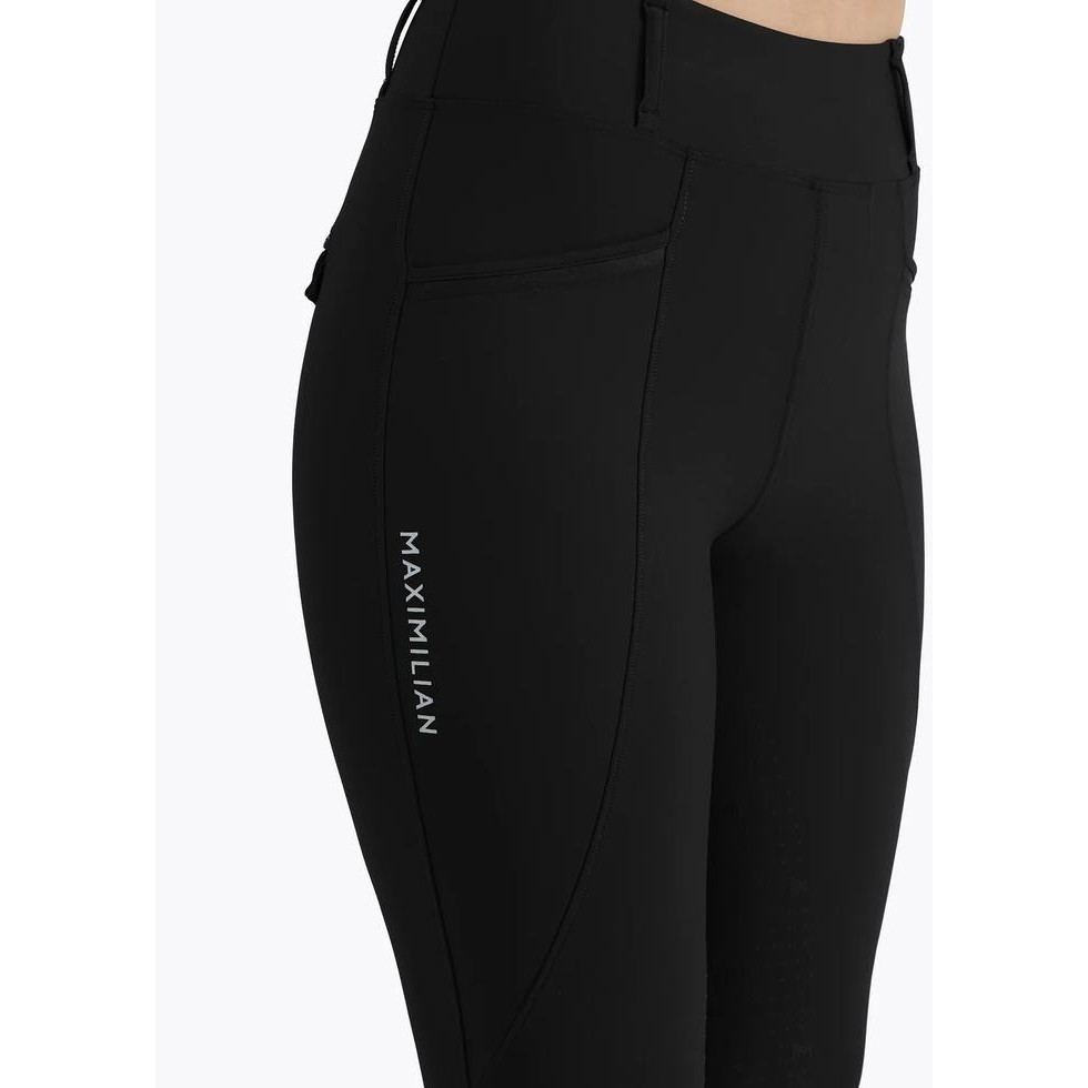 BIG SALE MAXIMILIAN EQUESTRIAN PRO RIDING LEGGING - BLACK, L