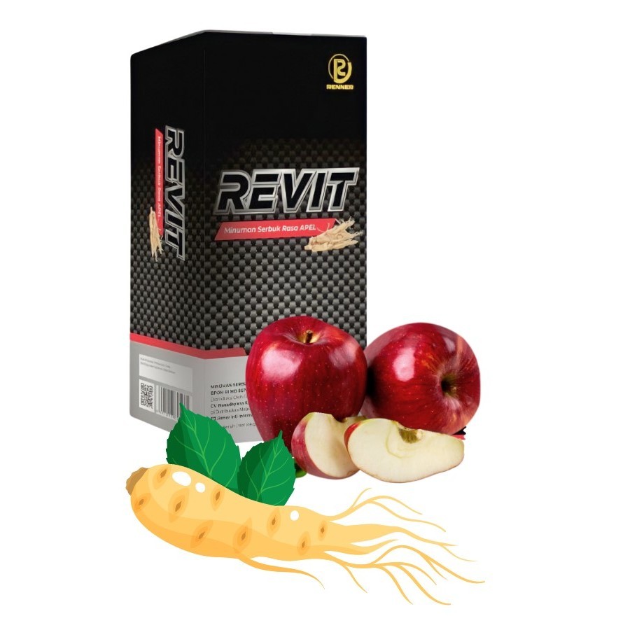 

Revit Renner Minuman Serbuk Rasa Apel Plus Ginseng Kesehatan Pria 1 Box Isi 4 Sachet