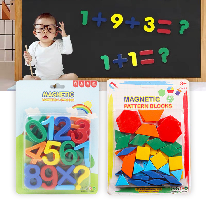 【New Arrivals】Mainan Angka Dan Huruf Magnet 37/48pcs Magnet Huruf Dan Angka Magnetic Huruf Magnet Un