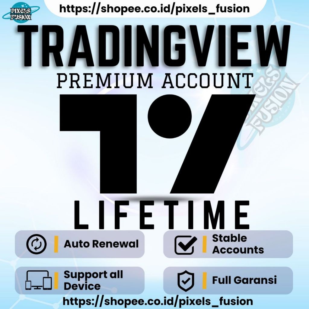 [1 Tahun] TradingView PREMIUM | Track All Markets | Full Garansi