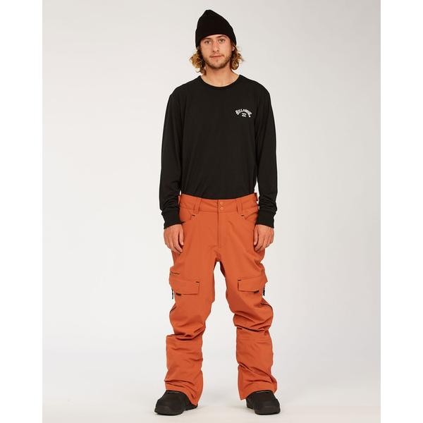 Billa**bong Compass Snow Trousers Ski Pants Snowboard Pants Orange Ski Insulated Pants Waterproof Lo