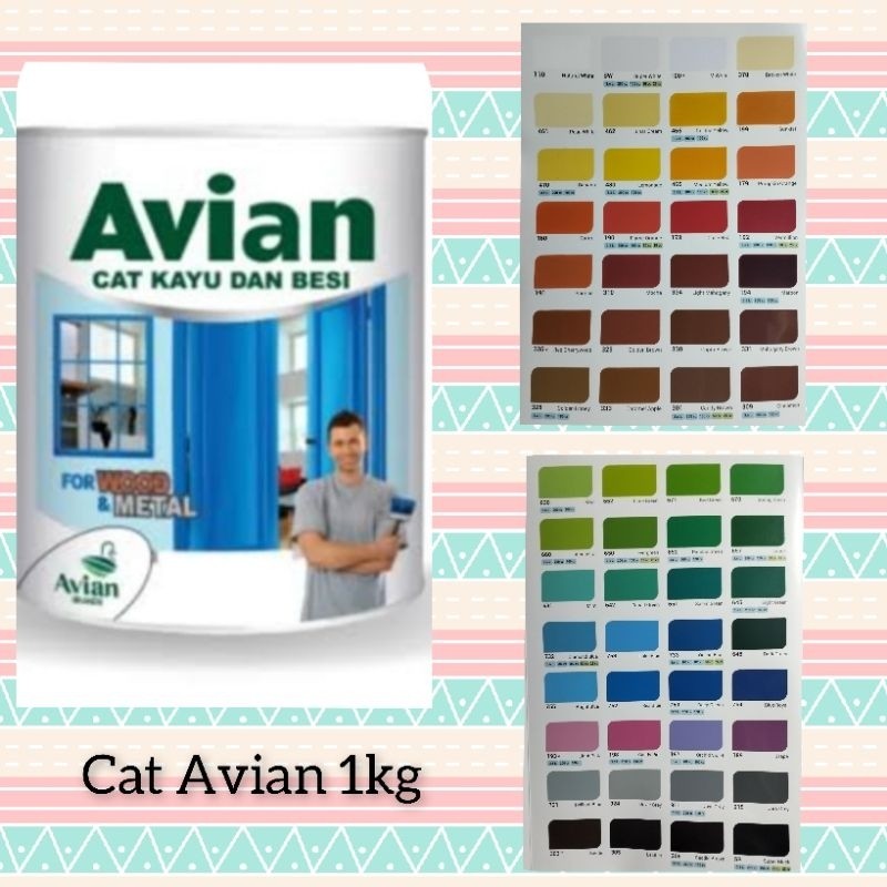 Cat Avian 1kg,cat kayu dan besi Avian 1kg,cat kayu Avian 1kg,cat besi Avian 1kg