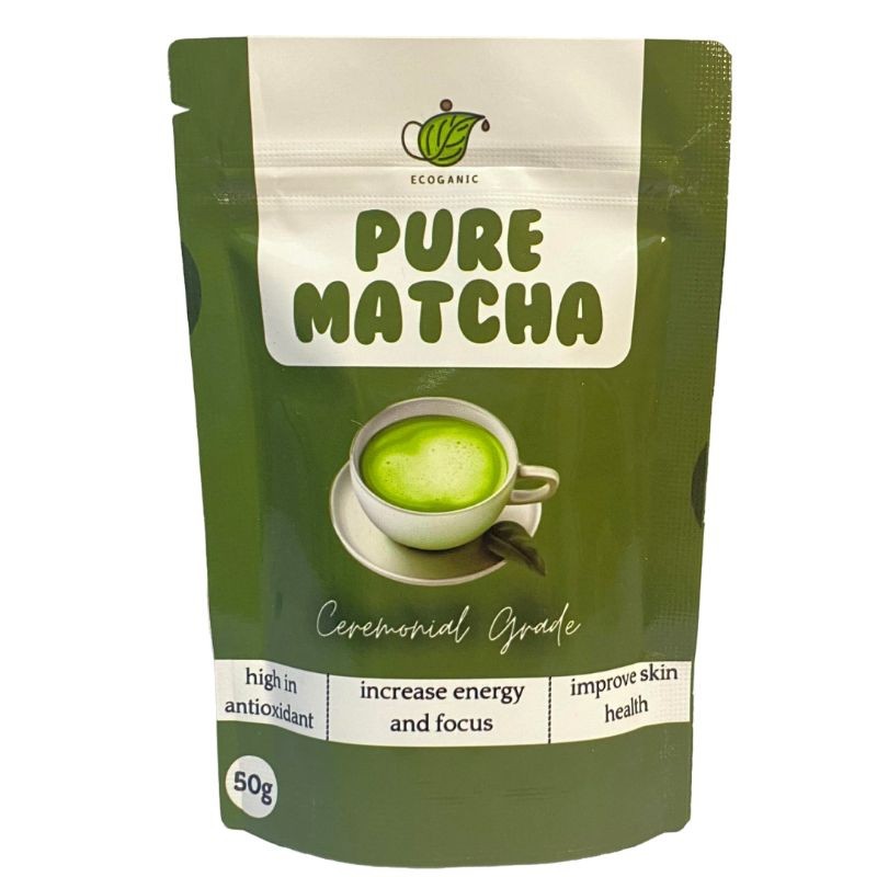 

EcoGanic Pure Matcha Ceremonial Grade 50gr Antioksidan Tinggi