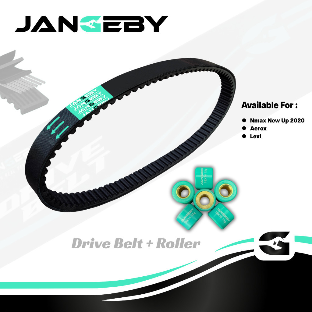 PAKET VBELT + ROLLER JANGEBY AEROX 155 NMAX NEW 2020 LEXI VANBELT ORIGINAL JANGEBY | CTM RACING