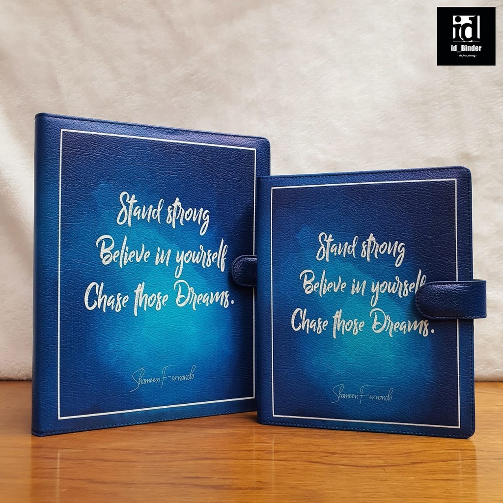 

BINDER PRINTING MOTIP STAND STRONG BLUE A5 DAN B5