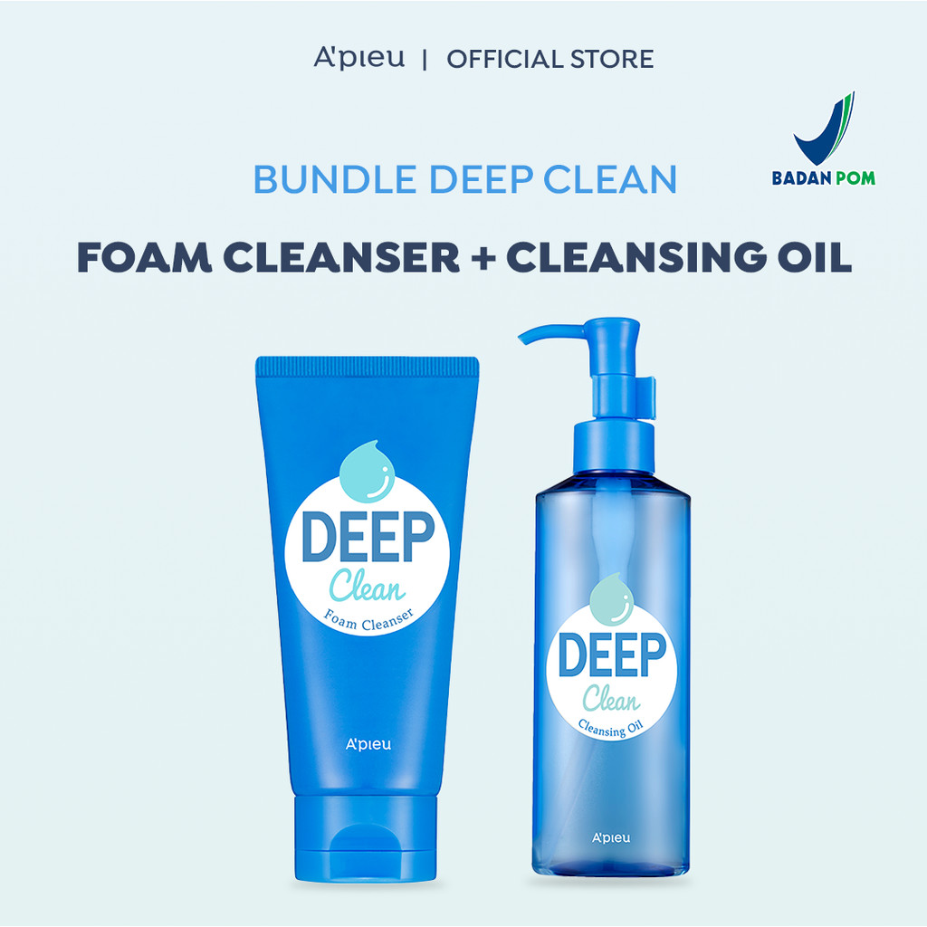 

Bundling A’PIEU Deep Cleansing Oil + Deep Clean Foam Cleanser 130ml