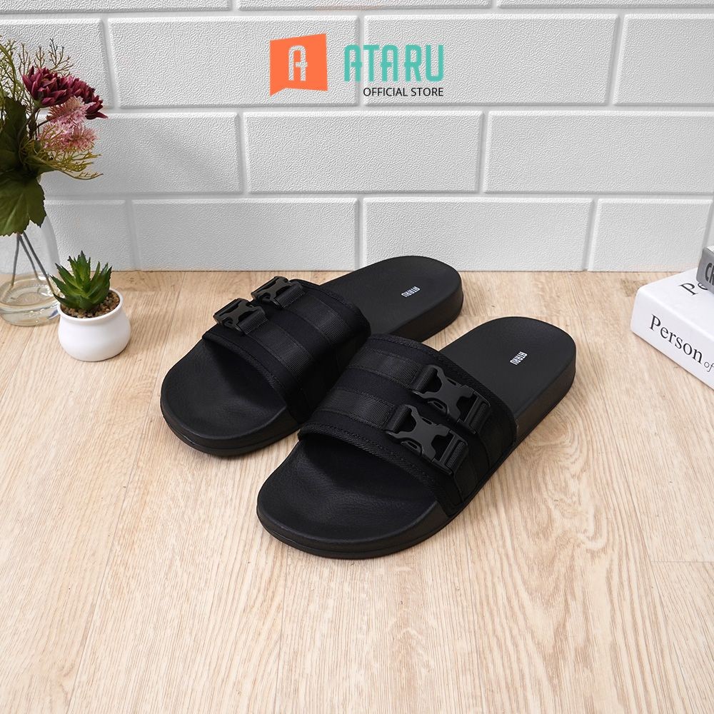 Ataru Men Slipper Sendal Kasual Alas Kaki Cowok Stylish