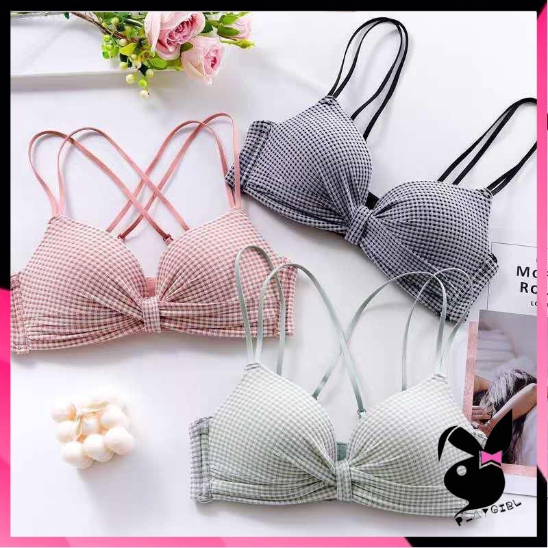 PLAYGIRL Bra Push Up BH Sexy Pakain Dalam Wanita Jepang Seksi Model Grid 1050