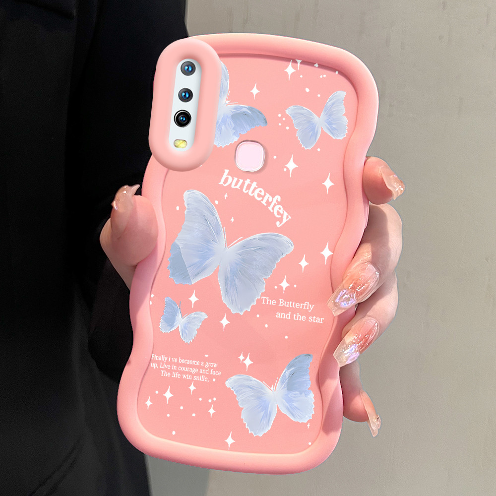 Casing Kupu-kupu Yang Cantik Hp For Vivo Y12 Y15 Y17 1902 Y12I Y11 2019  Cassing Soft Phone Case Kes