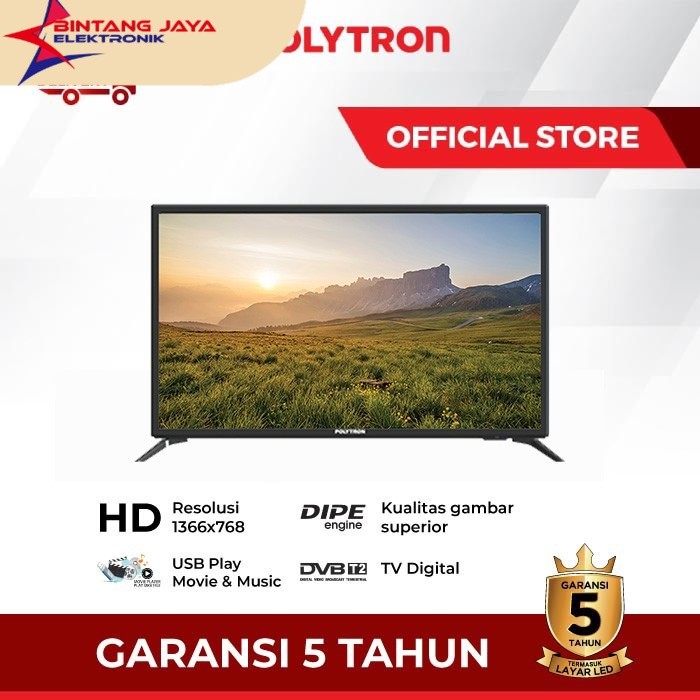 LED TV Polytron 24" DIGITAL  / TV DIGITAL POLYTRON / TV 24" Polytron digital  24V1853